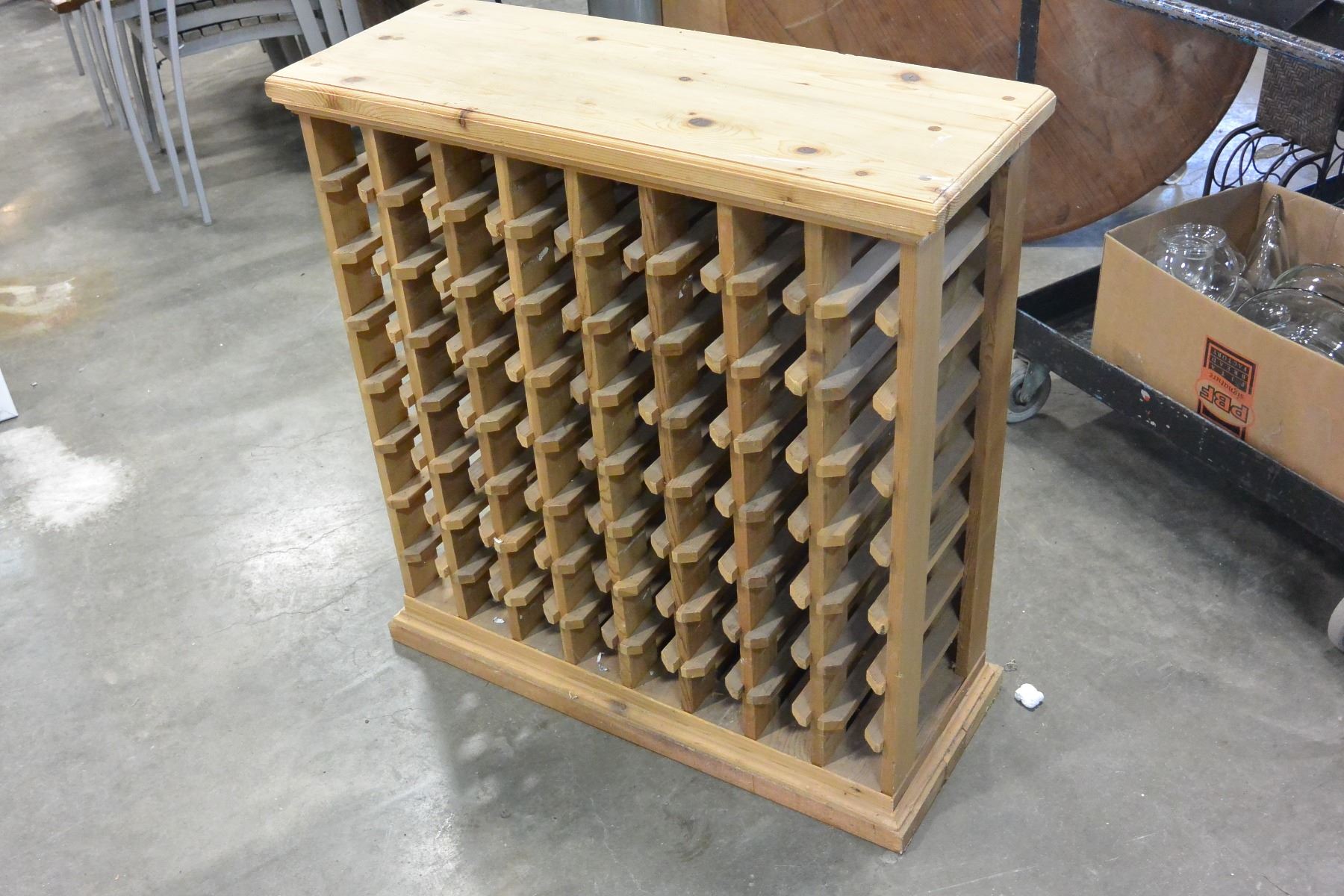 RUSTIC PINE WINE RACK