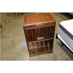 HUNDERICH RECORD PLAYER CABINET WITH GARRARD RECORD PLAYER