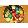 Image 3 : VINTAGE POOL BALLS AND CUE