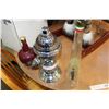 Image 1 : TWO VINTAGE LIQUOR BOTTLES AND NOVELTY FIRE HYDRANT FULL OF MARBLES