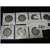 Image 1 : SEVEN ASSORTED CANADIAN HALF DOLLARS