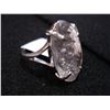 Image 2 : STERLING SILVER GENUINE ROCK CRYSTAL QUARTZ RING WITH APPRAISEL $350.00