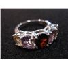 Image 2 : STERLING SILVER GENUINE GEMSTONE RING WITH APPRAISEL $440.00