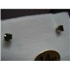 Image 1 : 14KT YELLOW GOLD BLUE DIAMOND EARRINGS RETAIL $200.00