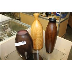 THREE DECORATIVE VASES