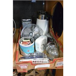 BOX OF ASSORTED KITCHEN USUABLES AND COLLECTIBLES