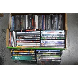 BOX OF DVDS