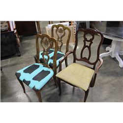 3 VINTAGE DINING CHAIRS