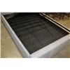 Image 8 : AS NEW QUEENSIZE GREY MODERN PLATFORM BEDFRAME WITH HYDARAULIC LIFT FOR UNDER STORAGE RETAIL $1899