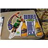 Image 1 : SEATTLE SUPER SONICS MILLER NUMBER ONE DRAFT PICK TIN SIGN