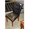 Image 1 : NEW LEATHER BUTTON BACK MODERN DINING CHAIR