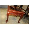 Image 3 : NEW GLASSTOP CARVED SIDE TABLE