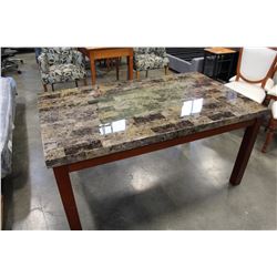 NEW FAUX MARBLE DINING TABLE