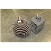 Image 2 : TWO LARGE TWIG CANDLE HOLDERS
