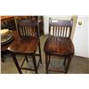 Image 3 : PAIR OF NEW WOOD BARSTOOLS