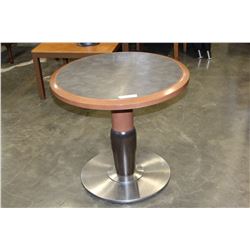 ROUND MODERN CHROME BASE TABLE