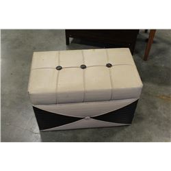 VINTAGE RECORD STORAGE HASSOCK