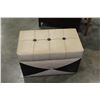 Image 1 : VINTAGE RECORD STORAGE HASSOCK