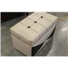 Image 2 : VINTAGE RECORD STORAGE HASSOCK