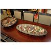 Image 1 : TWO LARGE DECORATIF CENTRE BOWLS