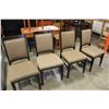 Image 1 : SET OF FOUR MODERN DINING CHAIRS