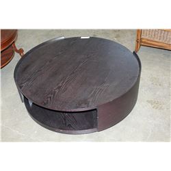 NEW BLACK SWIVEL COFFEE TABLE WITH STORAGE