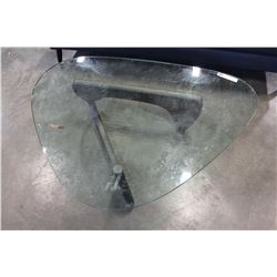 MODERN GLASSTOP COFFEE TABLE