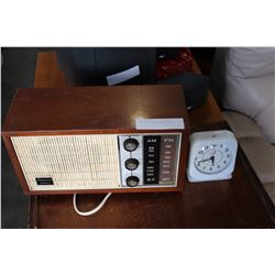 TUBE RADIO AND ALARM CLOCK