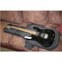 IBANEZ RG SERIES BLACK ELECTRIC GUITAR IN SOFT CASE