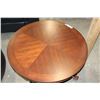 Image 3 : NW ROUND MODERN TWO TIER SOLID WOOD COFFEE TABLE