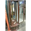 Image 3 : WALNUT DISPLAY CABINET