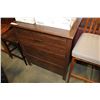 Image 2 : DARK WALNUT 3 DRAWER MODERN DRESSER