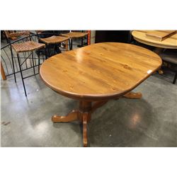 PRESTIGE SOLID WOOD OVAL OAK DOUBLE PEDESTAL DINING TABLE