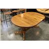Image 1 : PRESTIGE SOLID WOOD OVAL OAK DOUBLE PEDESTAL DINING TABLE