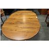 Image 4 : PRESTIGE SOLID WOOD OVAL OAK DOUBLE PEDESTAL DINING TABLE