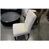 Image 2 : NEW UPOLSTERED WHITE MICROFIBRE CHAIR
