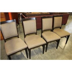 SET OF FOUR MODERN DINING CHAIRS