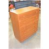 Image 2 : TEAK 5 DRAWER CHEST OF DRAWERS