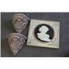 Image 1 : SHADOW BOX CAMEO AND TWO SMALL SCONCES