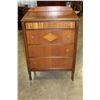 Image 2 : VINTAGE 4 DRAWER WALNUT HIGHBOY DRESSER