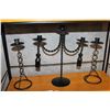 Image 3 : LOT OF METAL WARE CANDLESTICKS ETC
