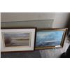 Image 1 : VINTAGE FRAMED PAINTING BOAT AND SIGNED WATERCOLOR