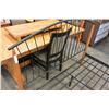 Image 3 : QUEEN SIZE METAL AND MAPLE BEDFRAME