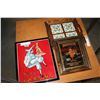 Image 1 : MIRRORED ADVERT TILE AND TILE TRAY