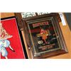 Image 3 : MIRRORED ADVERT TILE AND TILE TRAY