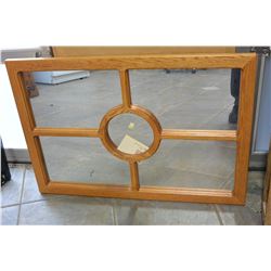 PRESTIGE SOLID WOOD OAK WALL MIRROR