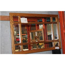 PRESTIGE SOLID WOOD OAK WALL MIRROR
