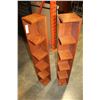 Image 1 : TWO OAK WALL MOUNT CD SHELFS