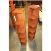 Image 2 : TWO OAK WALL MOUNT CD SHELFS