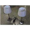Image 2 : PAIR OF 24 INCH METAL BASE TABLE LAMPS